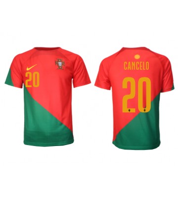 Maillot de foot le Portugal Joao Cancelo #20 Domicile Monde 2022 Manches Courte